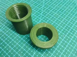 25mm Aquarium Up/Down Flow Straight Through Male and Female Thread Plastic Pipe Fittings - Free 3D Print Model