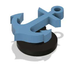Anchor Croc Charm