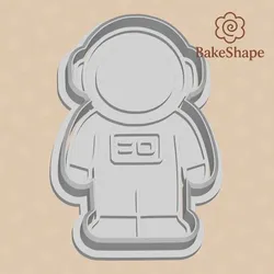 Astronaut Cookie Cutter & Embosser – STL File for 3D Printing