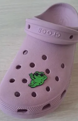 Cool Frog Crocs Charm