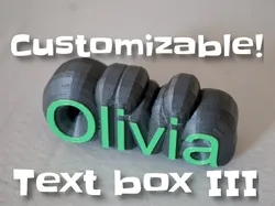 Customizable text box III