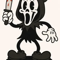Figure of ghost face