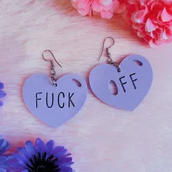 Fuck off earrings