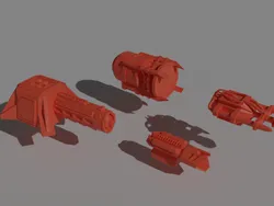 Gaslands 20mm (1:64) Scale High Tech Weapon Set STL – Sci-Fi Car Combat Accessories for Tabletop Miniature Wargaming