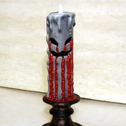 Gothic Skull Candle