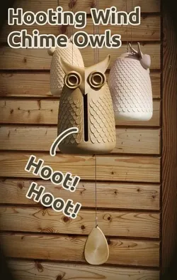 Hooting Owl Wind Chime