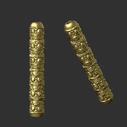 INHALER SNIFFER INHALATION TUBE - SKULLS