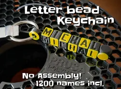 Letter bead keychain (configurable)
