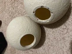 Lithophane Moon Lamp with Wide Screw Base