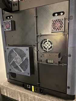 Modified Quietmode! Flashforge Adventurer 5M (AD5M) Back Panel w/ Buck Converter