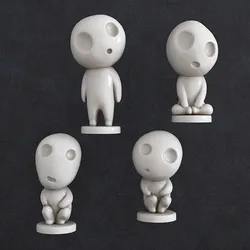 Princess Mononoke Spirits of the forest 3D print model