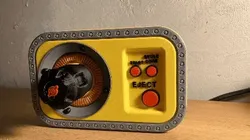 Sci-Fi Power Core – Keychain with Wall Dock and Hidden Compartment