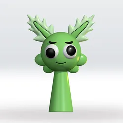Sprunki OC Malik STL file 3D Model 3mf Multicolor Fanart