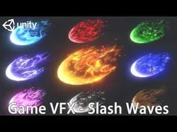 Unity Game VFX - Magic Slash Waves 3D model