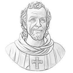 MONK 2 BAS RELIEF