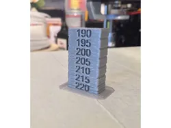 Temperature calibration Tower for PLA