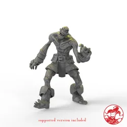 Zombie Drudge 1 inch base, 32 mm height Medium miniature