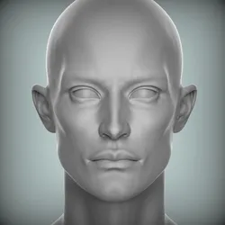 67 3D HEAD FACE FEMALE CHARACTER FEMALE TEENAGER PORTRAIT DOLL BJD LOW-POLY 3D MODEL