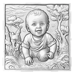 BABY IN THE SAND 3