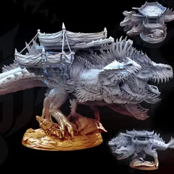 Cerberus Rex with Platform (Three Headed T-Rex with feathers)