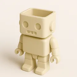 Cute Robot Planter & Desk Organizer – 3D Printable STL File