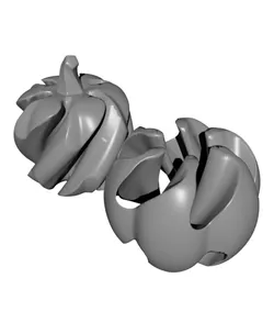 Fall Fidgets - Mini Pumpkin Fidget - Fidget Spinner, Clicky Fidget, Passthrough Spiral