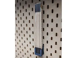 Folding rule holder for IKEA Skadis