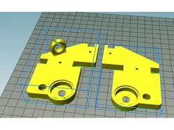 Geeetech Top mount for Z axis with filament guide eyelet