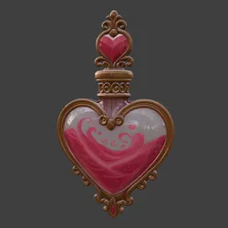 Love Potion Bottle  (Usable, with Lid)