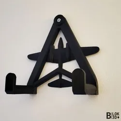 Model aircraft wall bracket