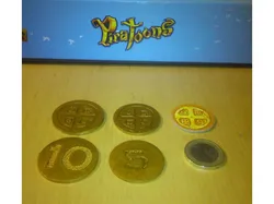 Pirate gold coins