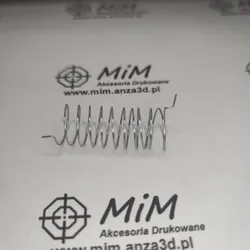 Screw for winding the spring