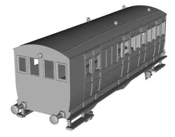 SR IOW Coach 4112 diagram 167 brake third set 484 1/100 scale