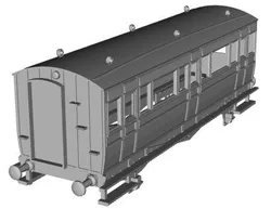 SR IOW Coach 6368 diagram 318 composite (post 1929) set 483 1/148 scale