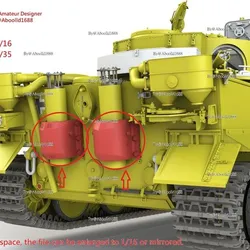 Tiger tank for Large armored rear.(STL-16-35)