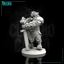 (0031) Male oni orc oriental samurai ronin barbarian with two hands sword