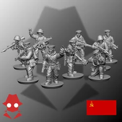 15mm Soviet Airborne/Naval Platoon