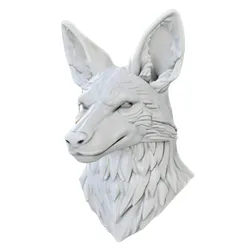 Alert Jackal Bust