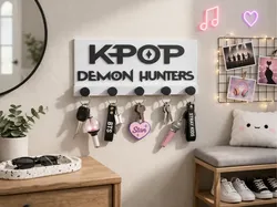 K-POP “Demon Hunters” Wall Key Holder - Free 3D Print Model