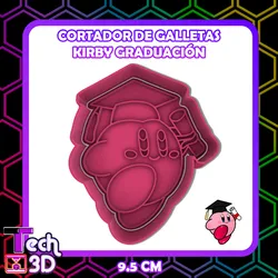 KIRBY GRADUATION COOKIE CUTTER / GRADUATED KIRBY COOKIE CUTTER