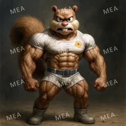 Muscular Sandy Cheeks