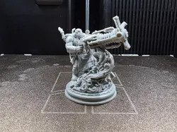 Ork Big Mek with Shokk Attack Gun – Warp Master - Free 3D Print Model