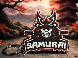 Samurai-inspired keychain - Free 3D Print Model
