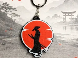samurai-inspired keychain - Free 3D Print Model