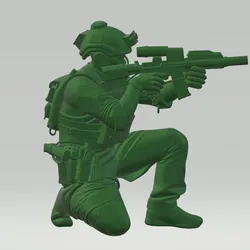 Soldado moderno apuntando / modern soldier aiming