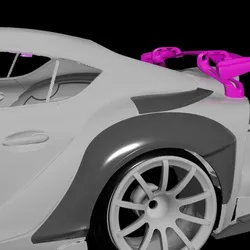 Toyota Supra Mk5 custom wing