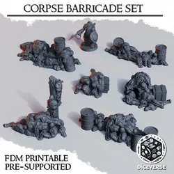 Trench Crusade Terrain: Corpse Barricade Set