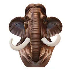 Woolly Mammoth Head Bust