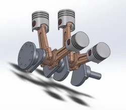 90 deg V4 engine layout