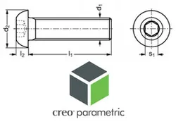 BHC screw ISO 7380-1